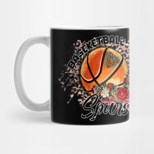 Aesthetic Pattern Spurs Basketball Gifts Vintage Styles Mug